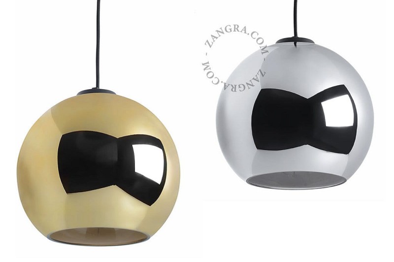 Lampa wisząca MIRROR srebrna- Zangra