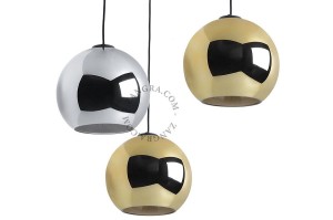 Lampa wisząca MIRROR srebrna- Zangra