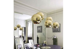 Lampa wisząca MIRROR złota - Zangra