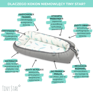Kokon niemowlęcy CONFETTI - Tiny Star
