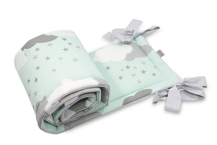 Ochraniacz do łóżeczka MINTY PUFFS - Tiny Star