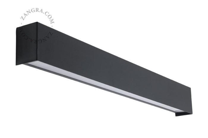 Grafitowy kinkiet 60 cm - Zangra