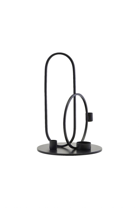 Świecznik CIRQUE czarny - House Doctor