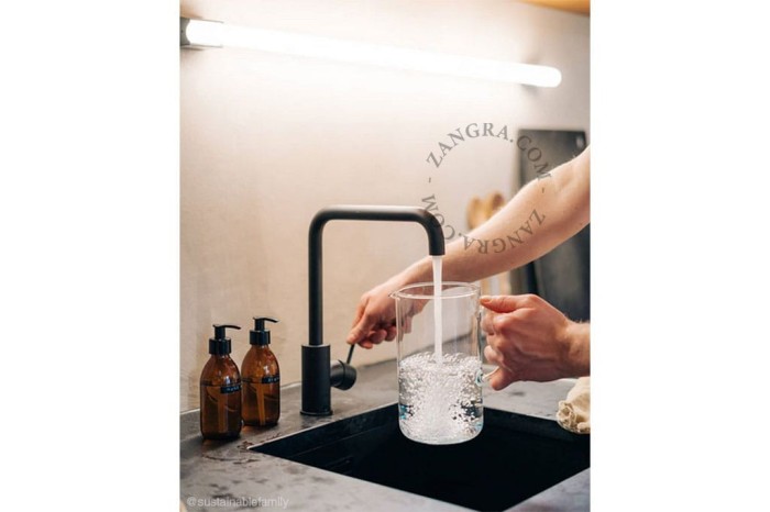 STICK LAMP OPALL GLASS 100cm biała - Zangra