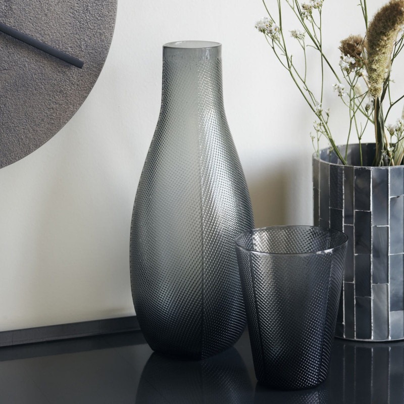 karafka ze szklanką MILO  szary - House Doctor