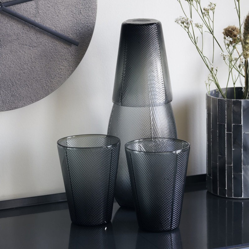 karafka ze szklanką MILO  szary - House Doctor