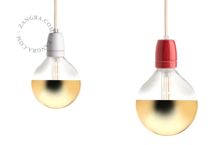 Żarówka LED CROWN złota- Zangra