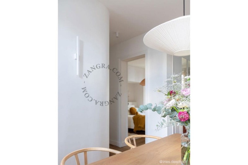 Lampa STICK biała podstawa + żarówka LED 30 cm - Zangra