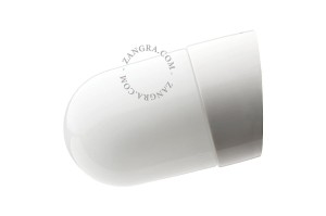 Wodoodporna lampa ścienna klosz 018 szkło opalowe - Zangra