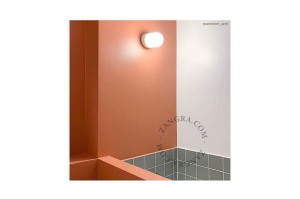 Wodoodporna lampa ścienna klosz 018 szkło opalowe - Zangra