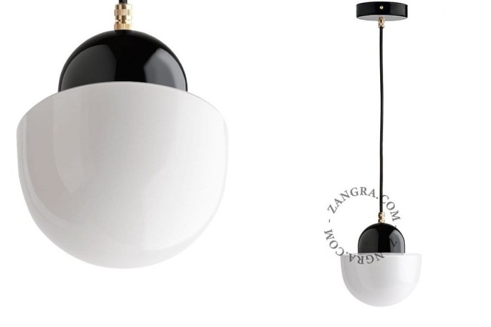 Lampa wisząca EGG 021 czarna - Zangra