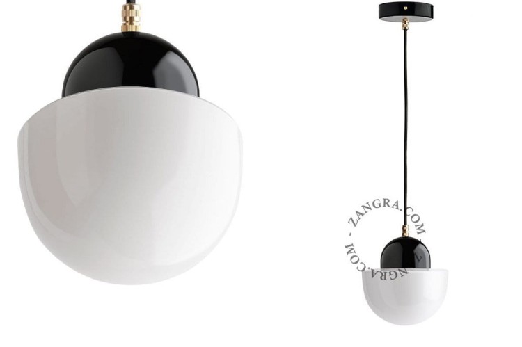 Lampa wisząca EGG 021 czarna - Zangra