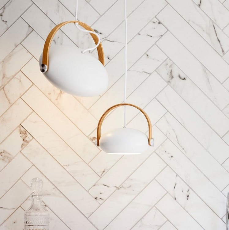 Lampa wisząca DC 18 biała - Halo Design