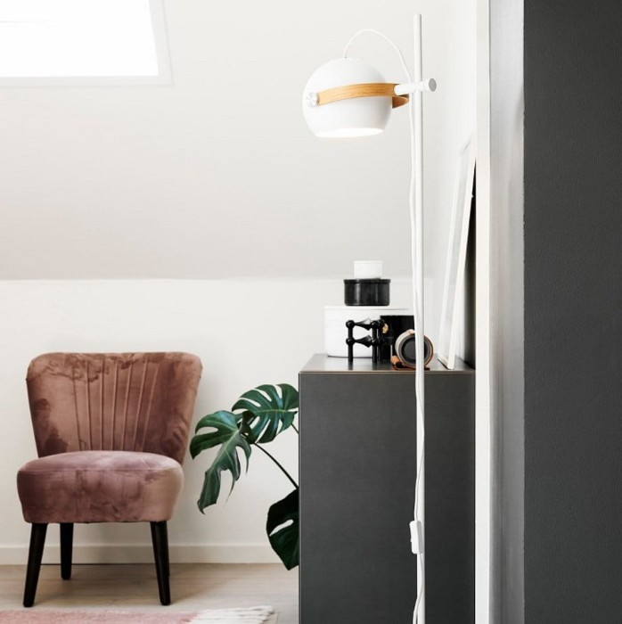 Lampa podłogowa DC FLOR biała - Halo Design