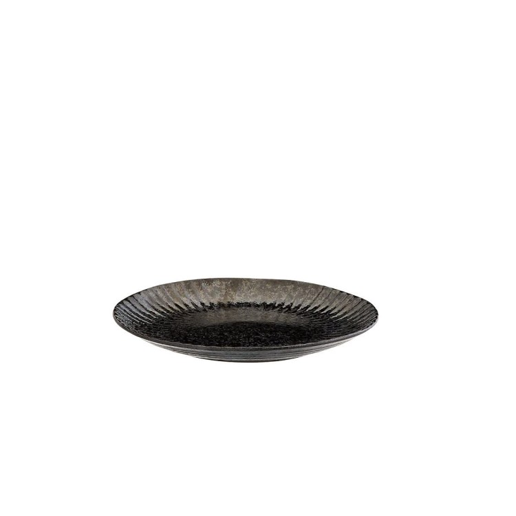 Patera z kamionki 21,5 x 3 czarna - Madam Stoltz