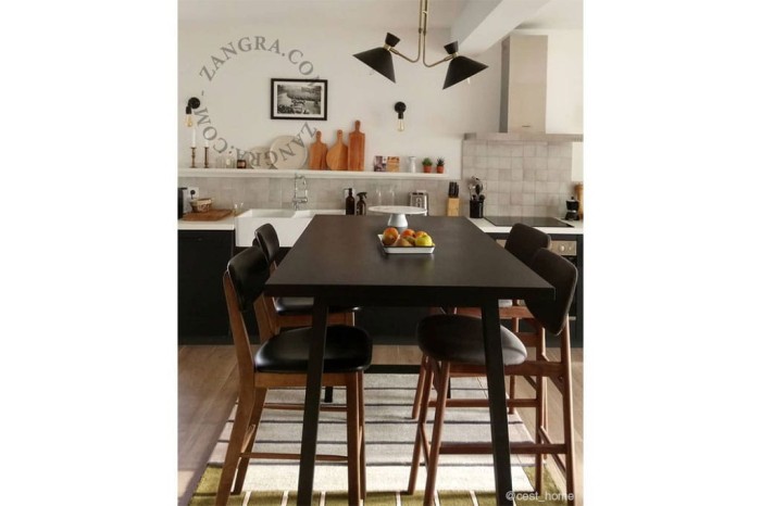 Kinkiet porcelanowy czarny 039.020 - Zangra