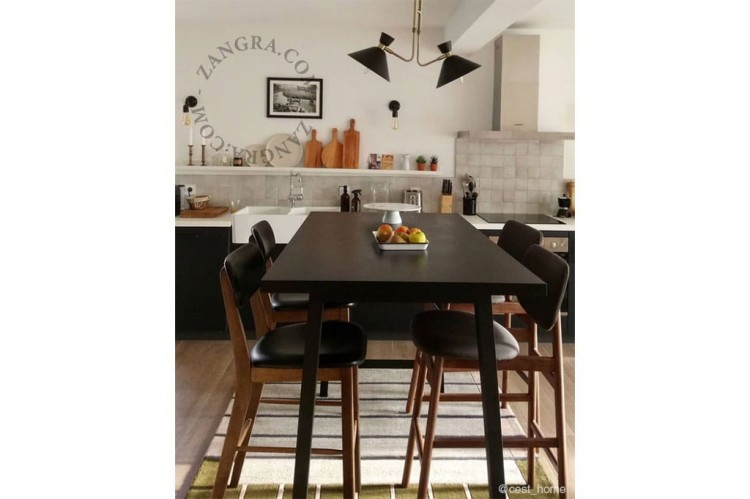 Kinkiet porcelanowy czarny 039.020 - Zangra