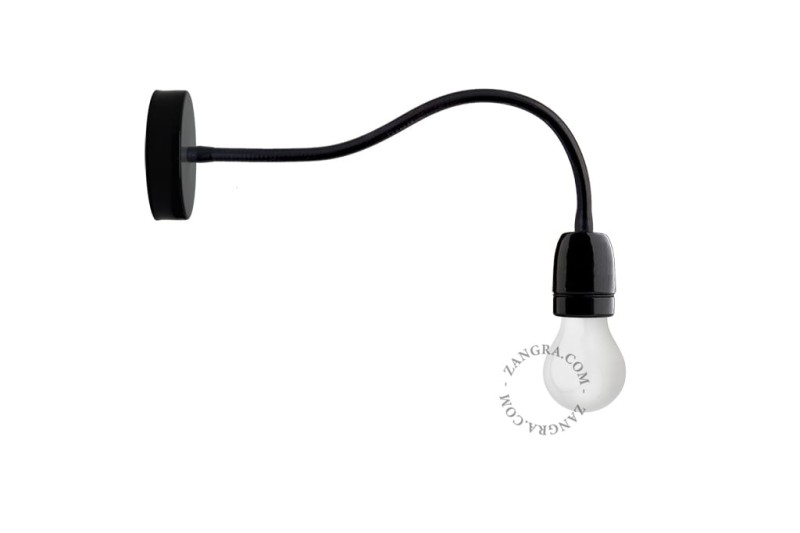 Kinkiet FLEXIBLE ARM- czarny- Zangra