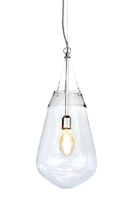 Lampa wisząca BULLIA szkło metal - Pomax