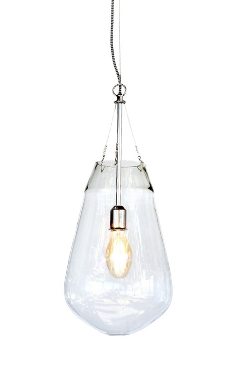 Lampa wisząca BULLIA szkło metal - Pomax