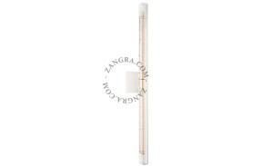 Lampa STICK biały szkło + żarówka LED 50 cm - Zangra