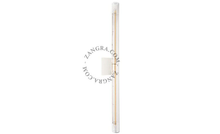 Lampa STICK biały szkło + żarówka LED 50 cm - Zangra