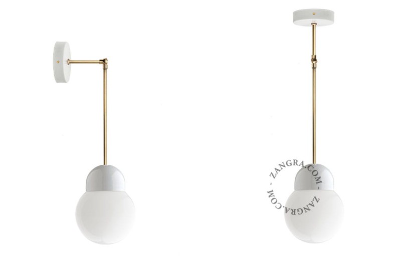 Lampa porcelaniwa biała 006 - Zangra