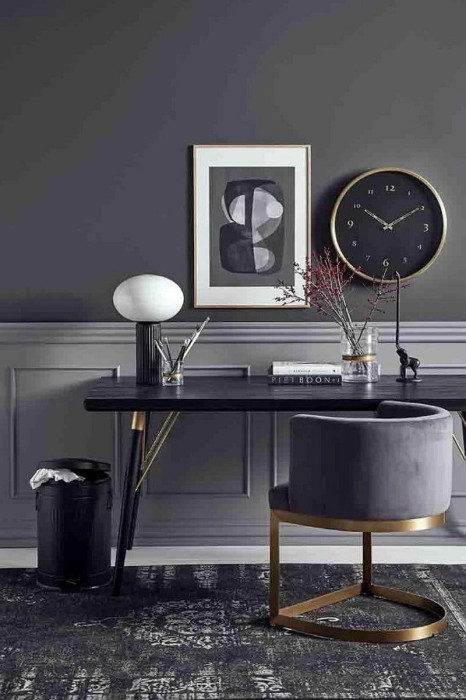 Dywan tkany GRAND ciemnoszary/czarny - Nordal