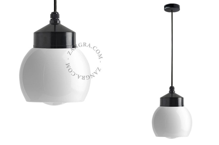 Lampa wisząca BAUHAUS czarna - Zangra