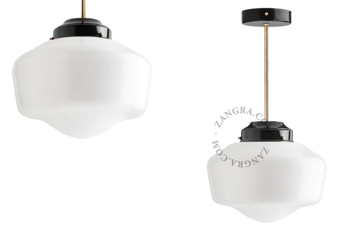 Lampa sufitowa .b.go.002 czarny/mosiądz - Zangra