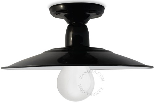 Lampa wisząca VINTAGE porcelana/emalia- Zangra