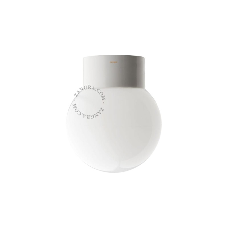 Lampa łazienkowa porcelanowa 013 biała - Zangra