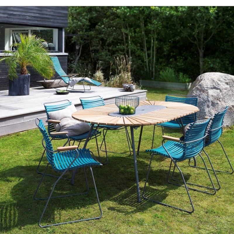 Krzesło CLICK z podłokietnikami czarne - HOUE