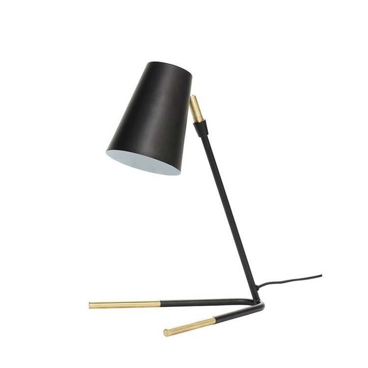 Lampa biurkowa TUBE czarna - Hübsch