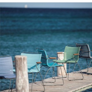 Krzesło CLICK z podłokietnikami czarne - HOUE