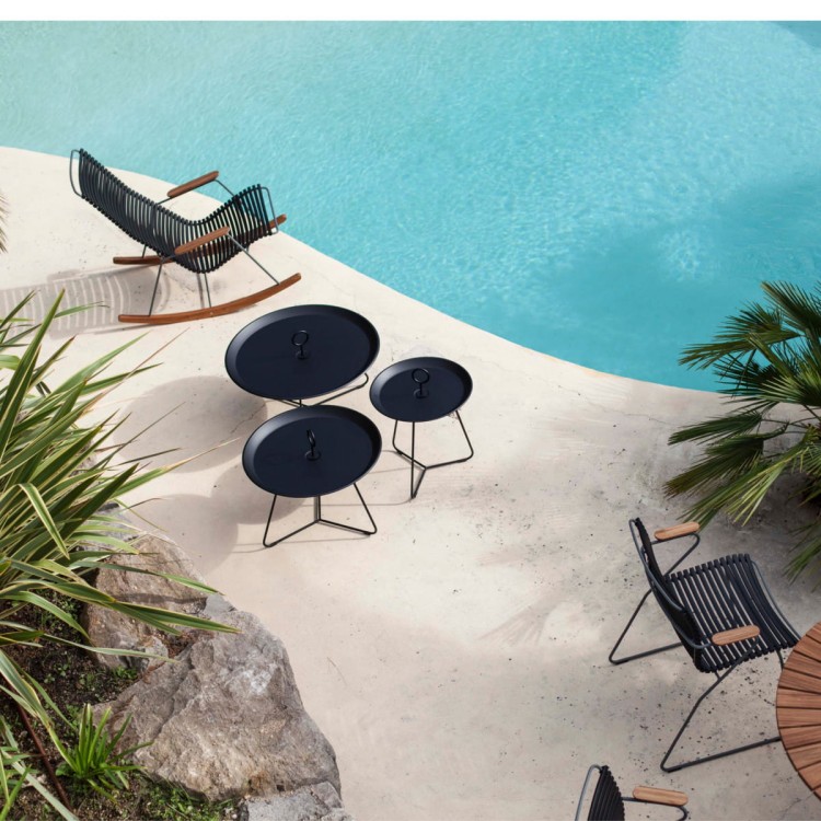Stolik EYELET 60 czarny - OUTDOOR - HOUE