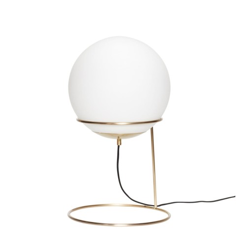 Lampa podłogowa BALL FRAME ONE mosiężna - Hübsch