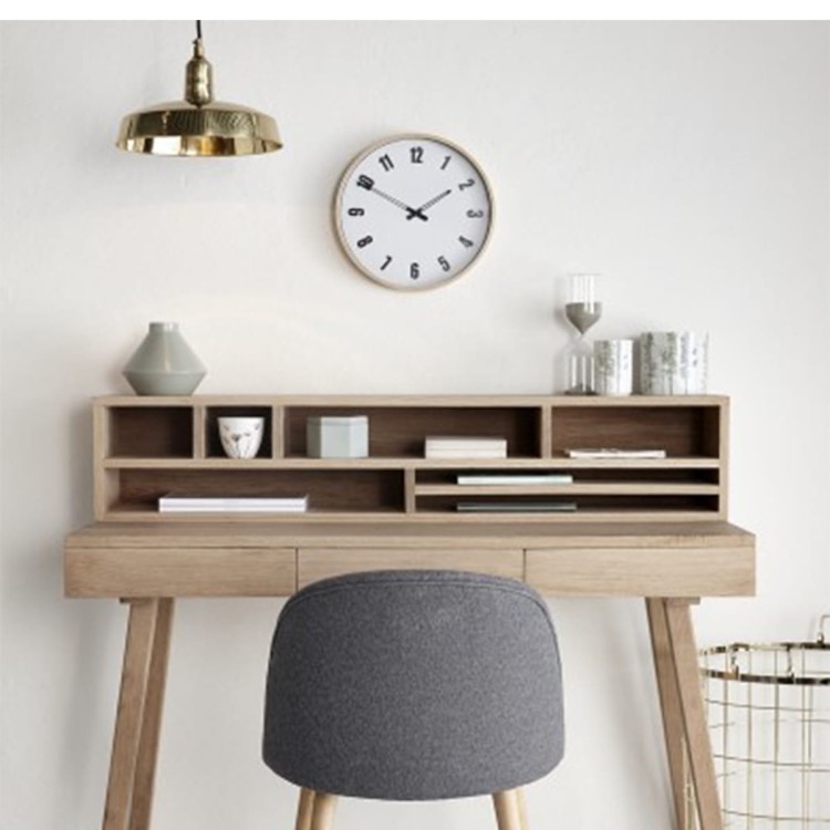 Biurko NATURE, oak / FSC z 3 szufladami - Hübsch