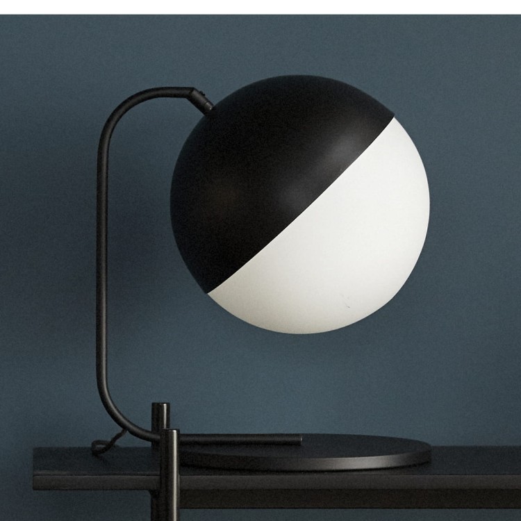 Lampa stołowa BULLET czarna - Hübsch