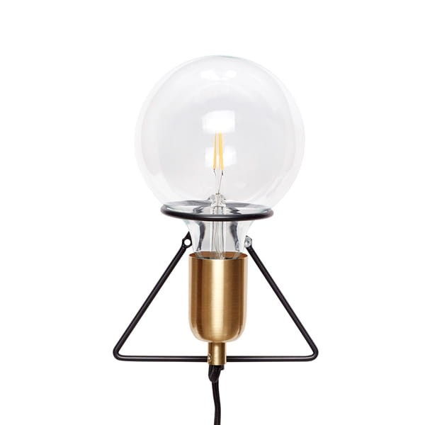 Lampa ścienna TRIANGLE ramka czarna - Hübsch