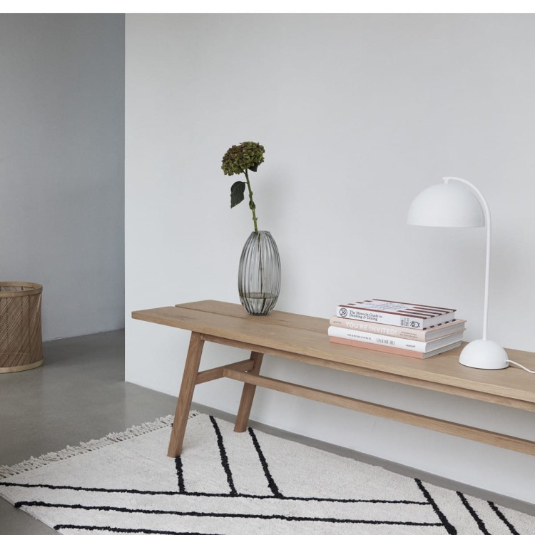 Lampa biurkowa GLOBAL biała - Hübsch