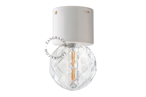 Lampa porcelanowa biała 014 - Zangra