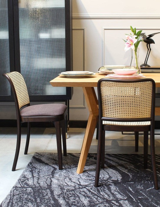 Krzesło A-811/1 wyplot opar, siedz. tapic. - Fameg