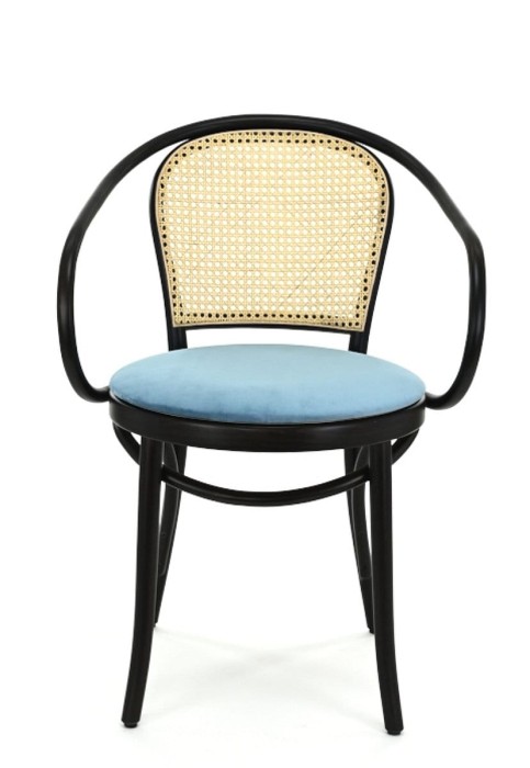 Fotel B-9/4 opar. wyplot, siedz. tapicerka - Fameg