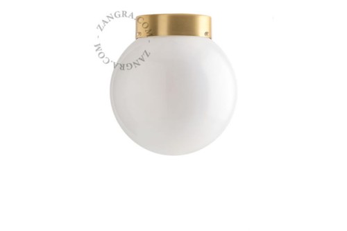 Lampa ze szkła i mosiądzu L.006- Zangra