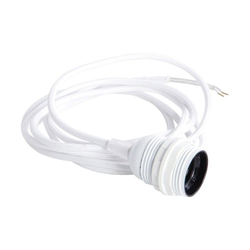 Kabel z oprawką E27 biały - House Doctor