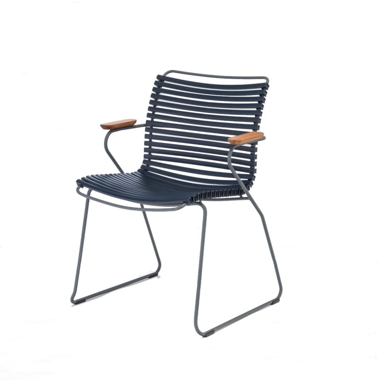 Krzesło CLICK z podłokietnikami czarne - HOUE