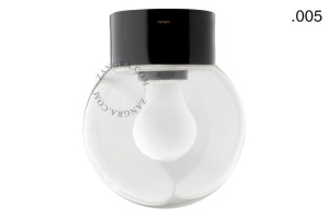 Lampa łazienkowa porcelanowa 005 czarna - Zangra