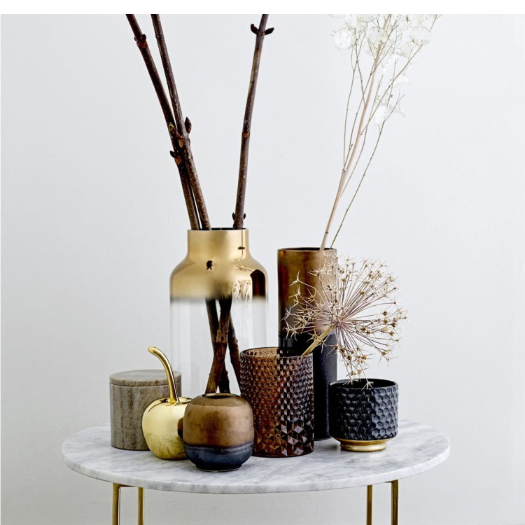 Wazon kamionkowy BRONZE - Bloomingville