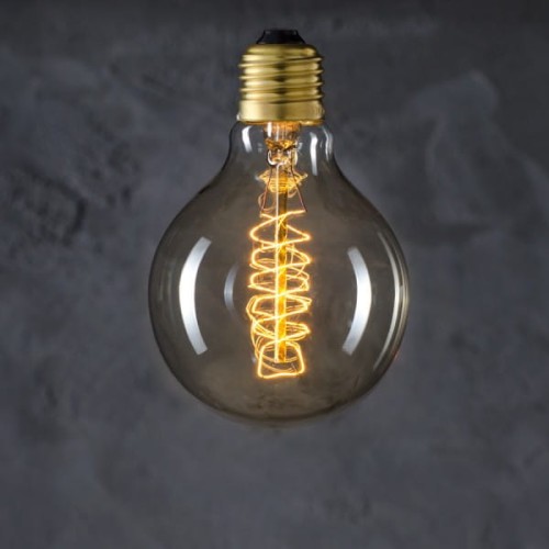 Żarówka dekoracyjna Globe 95 Spiral 40W